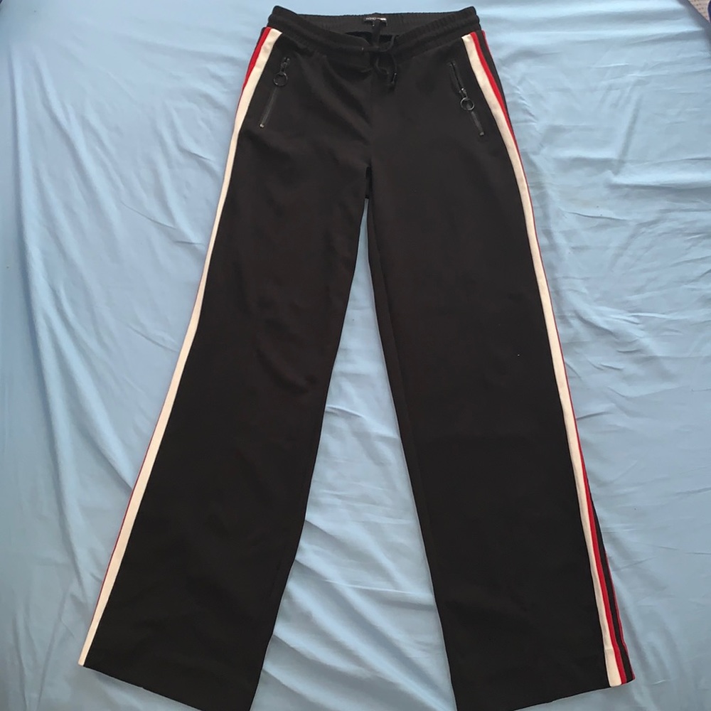 Black Striped Pants
